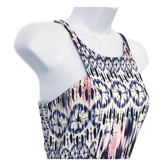 Amanda Uprichard "Elle" Sleeveless Sand Dollar printed silk Dress, Size P - Picture 6 of 13